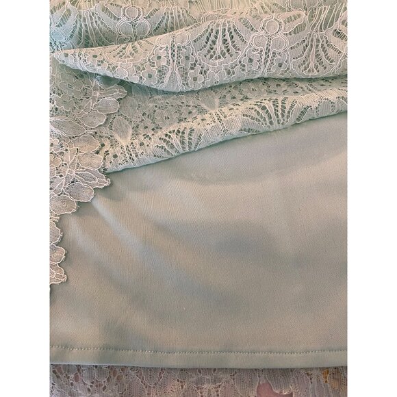 NWT Dainty Jewells Mint Green Lace Dress Modest Apparel For Women Medium - Picture 3 of 12